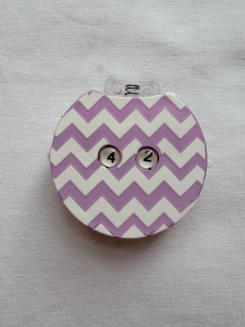 Hovedbilde Omgangsteller - rosa med sikk sakk