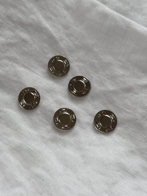 Hovedbilde Magnetiske trykknapper 13mm - sølv