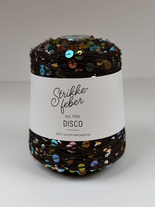 Hovedbilde 200g Disco #1612 Brun med flerfarga paljetter