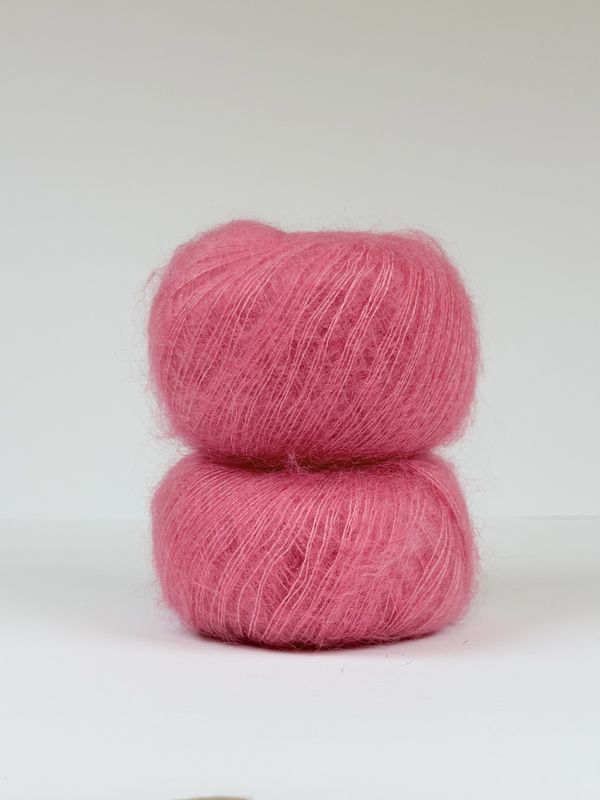 Silk mohair - Bringebærdrops SM937