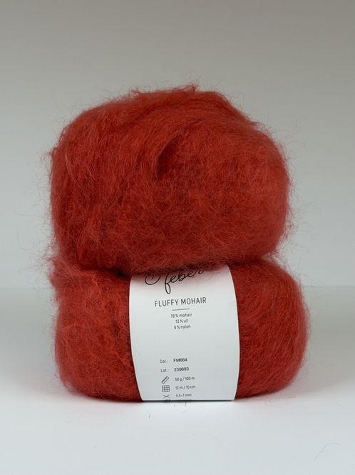 Hovedbilde Fluffy Mohair - Poppy  Red FM664
