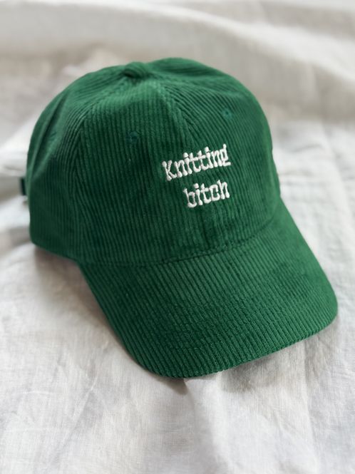 Hovedbilde Kordfløyel caps - Knitting Bitch - Grønn