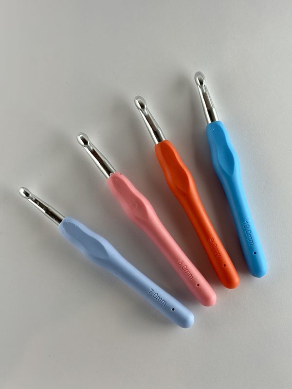 Heklenål - med gummihåndtak