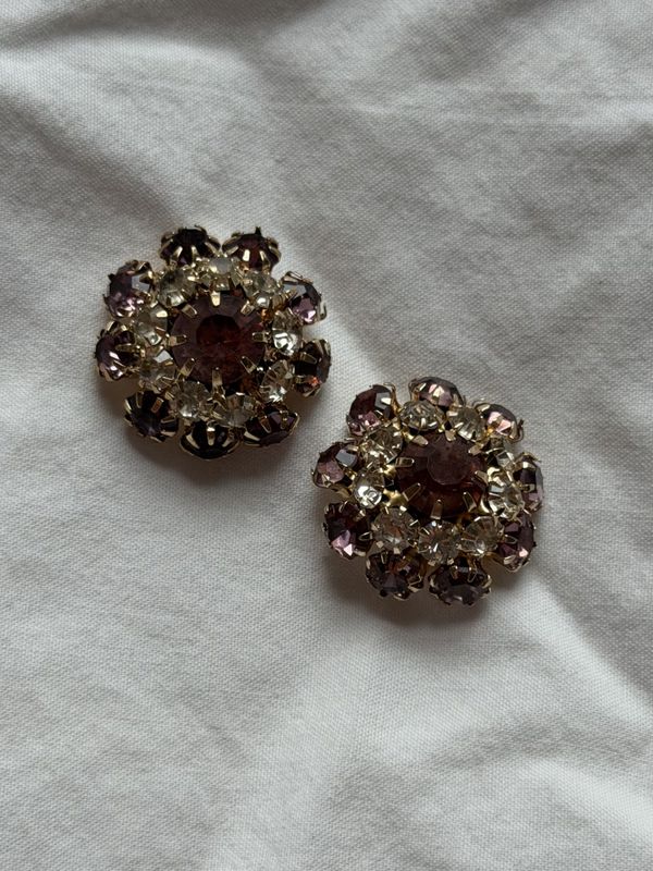 Plomme bling knapper 