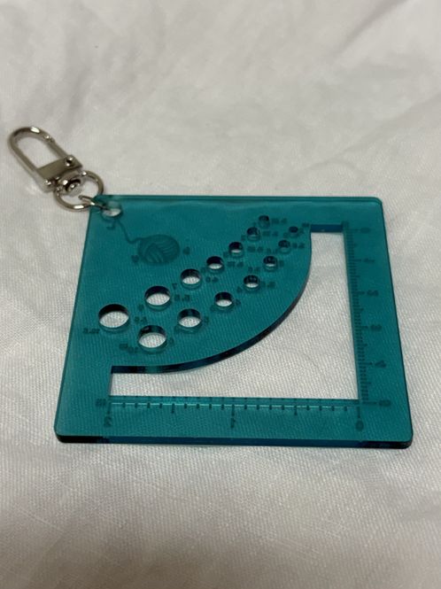 Hovedbilde Strikkefasthet og pinnestørrelse måler resin - ...