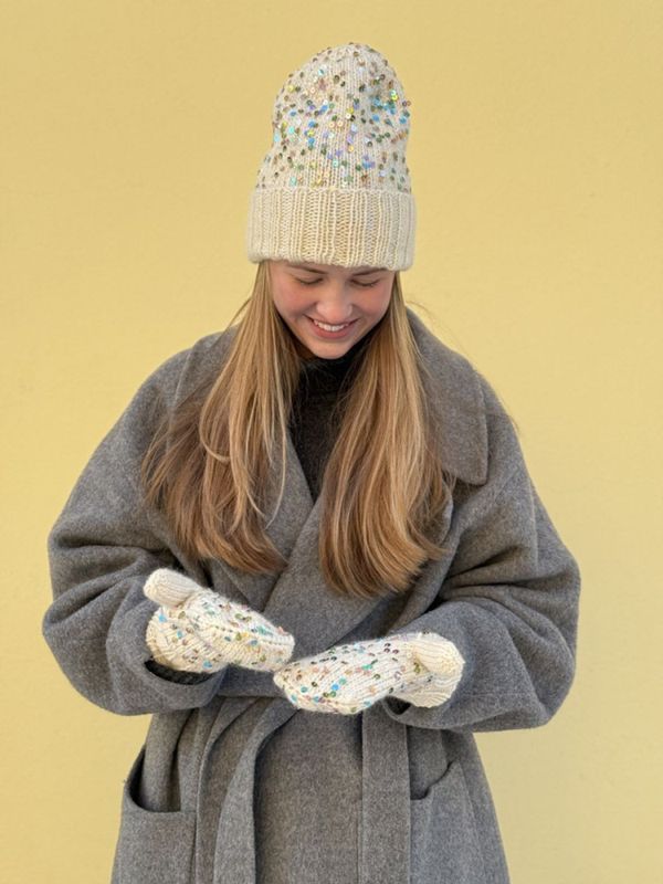 Disco Hat and Mittens