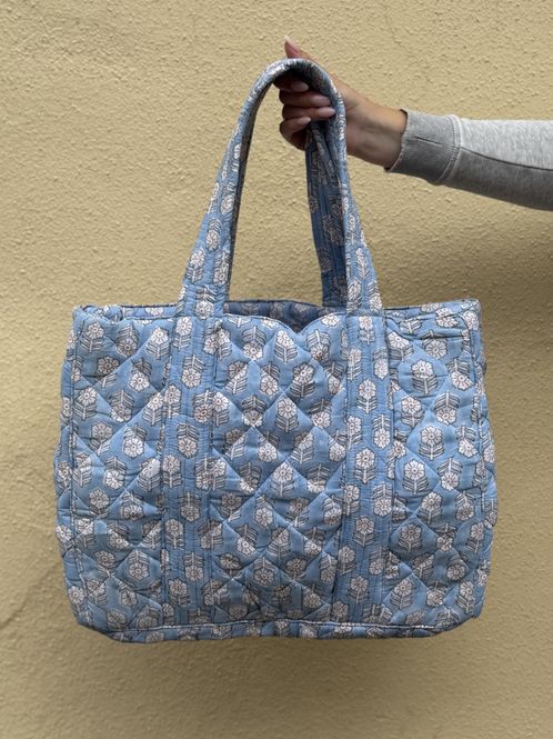 Hovedbilde Lykke - weekend bag blockprint
