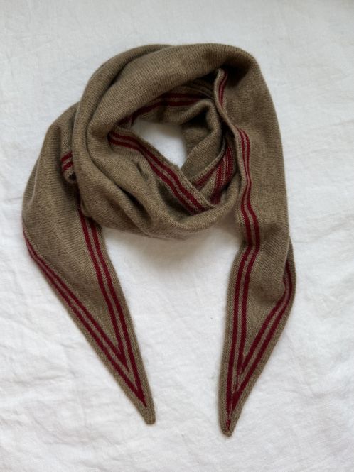 Hovedbilde Cashmere skjerf - Brun og rød