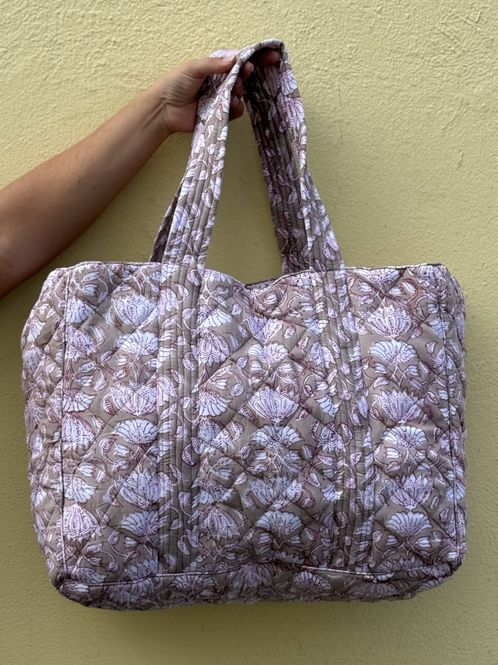 Hovedbilde Nanna - weekend bag blockprint