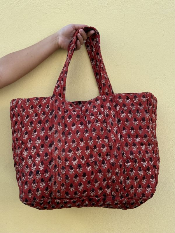 Astrid - weekend bag blockprint