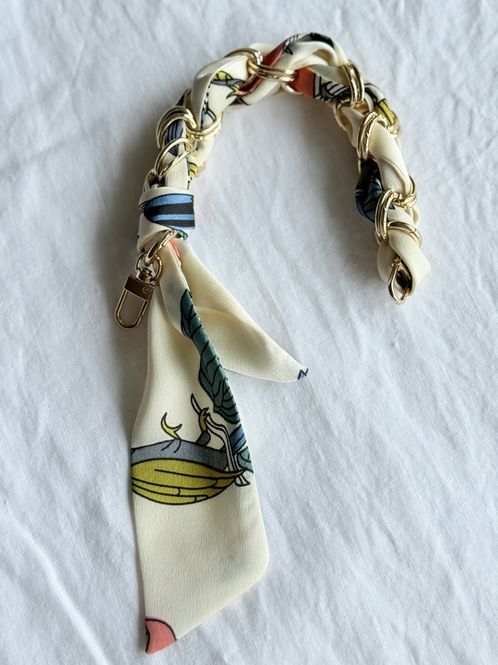 Hovedbilde Lenke med silkeskjerf - krem