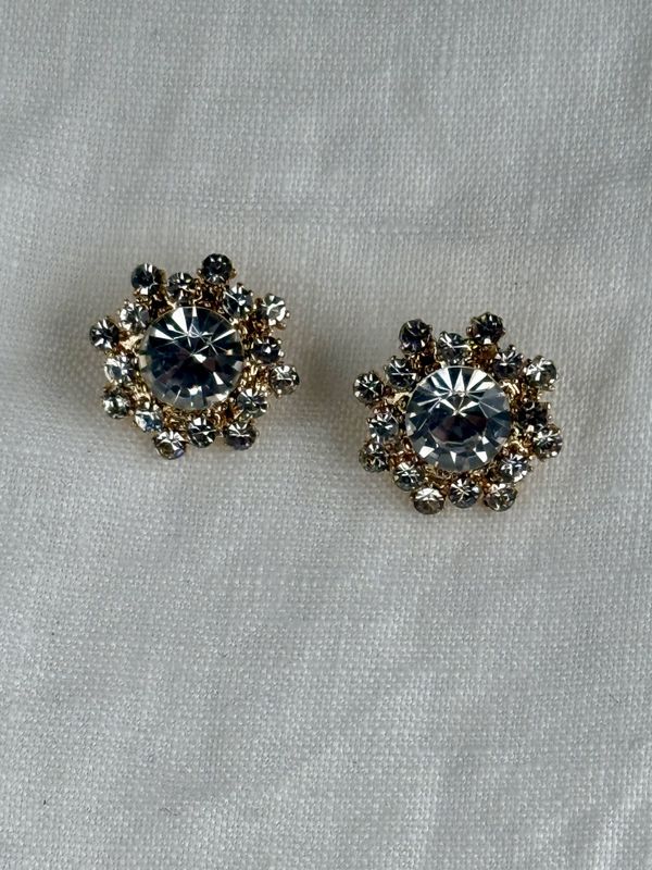 Blanke bling knapper 20mm