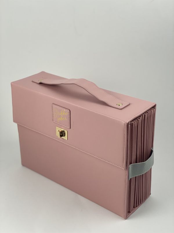 Rundpinneetui dobbel -  Rosa