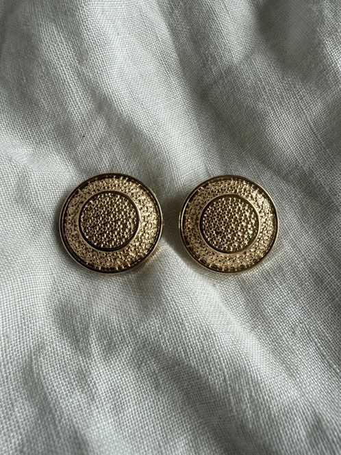 Hovedbilde Mønstrete gullknapper - 22mm