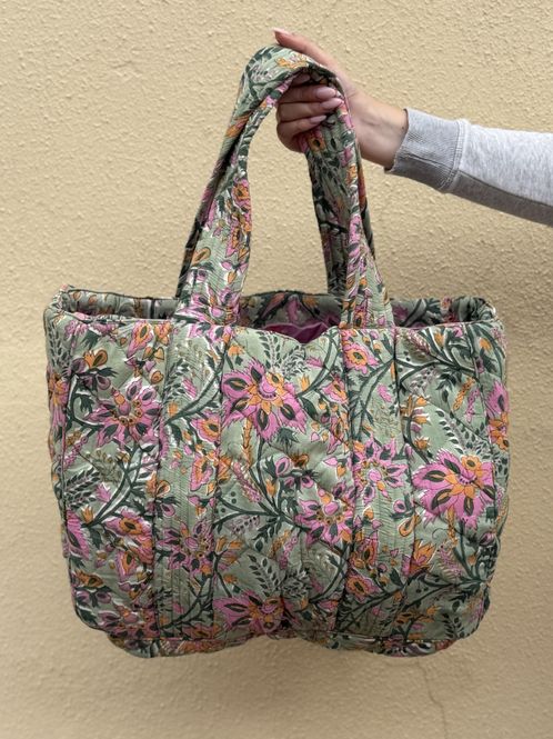 Hovedbilde Kamilla - weekend bag blockprint