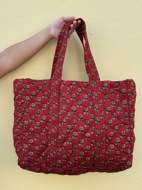 Hovedbilde Janne - weekend bag blockprint