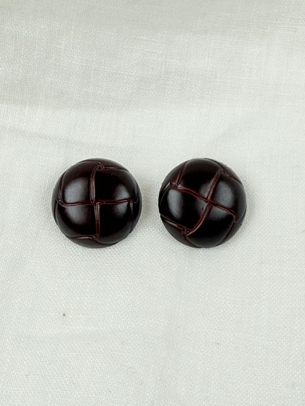 Fletteknapper - rødbrune