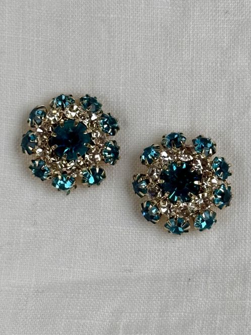 Hovedbilde Turkis bling knapper 